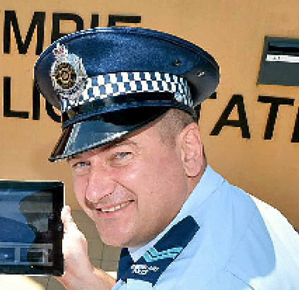 ON PATROL: Snr Const Llew O’Brien. ON PATROL: Snr Const Llew O’Brien.
