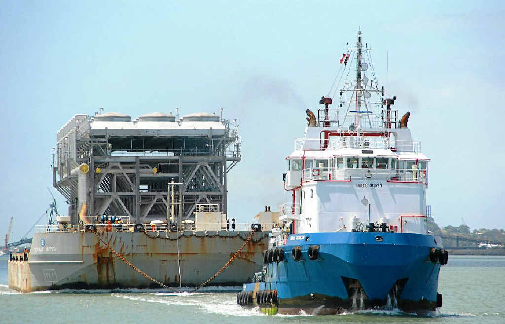 ON ITS WAY: The final module for the QCLNG project arrived in Gladstone, after a long trip from Thailand. ON ITS WAY: The final module for the QCLNG project arrived in Gladstone, after a long trip from Thailand.