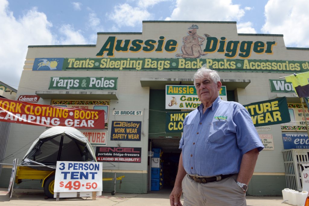 Aussie Digger, owned by John Barnes, was one of a number of North Lismore businesses to be broken into in the last month. Aussie Digger, owned by John Barnes, was one of a number of North Lismore businesses to be broken into in the last month.