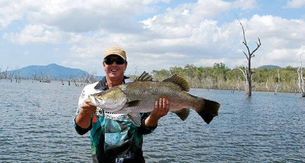 Craig Griffiths with a big barra. Craig Griffiths with a big barra.