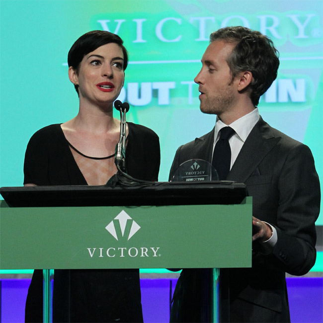 Anne Hathaway and Adam Shulman Anne Hathaway and Adam Shulman
