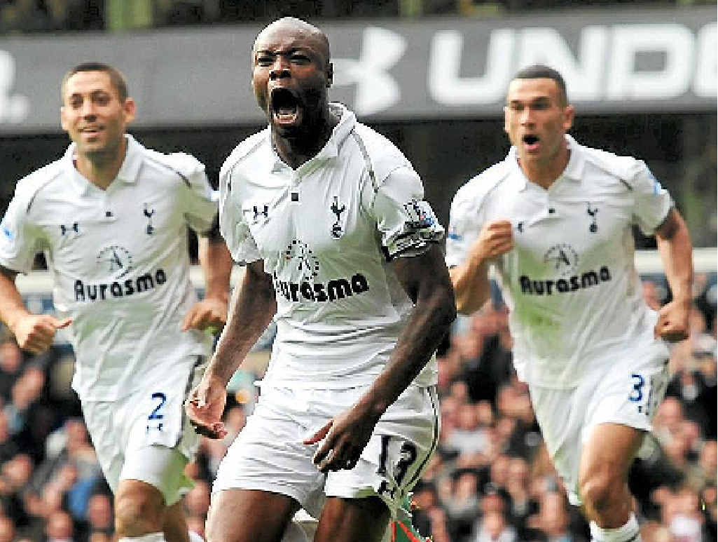 ON THE BOARD: William Gallas, celebrating a goal for Tottenham last year, has enjoyed a distinguished career in the EPL with Chelsea, Arsenal and Spurs. ON THE BOARD: William Gallas, celebrating a goal for Tottenham last year, has enjoyed a distinguished career in the EPL with Chelsea, Arsenal and Spurs.