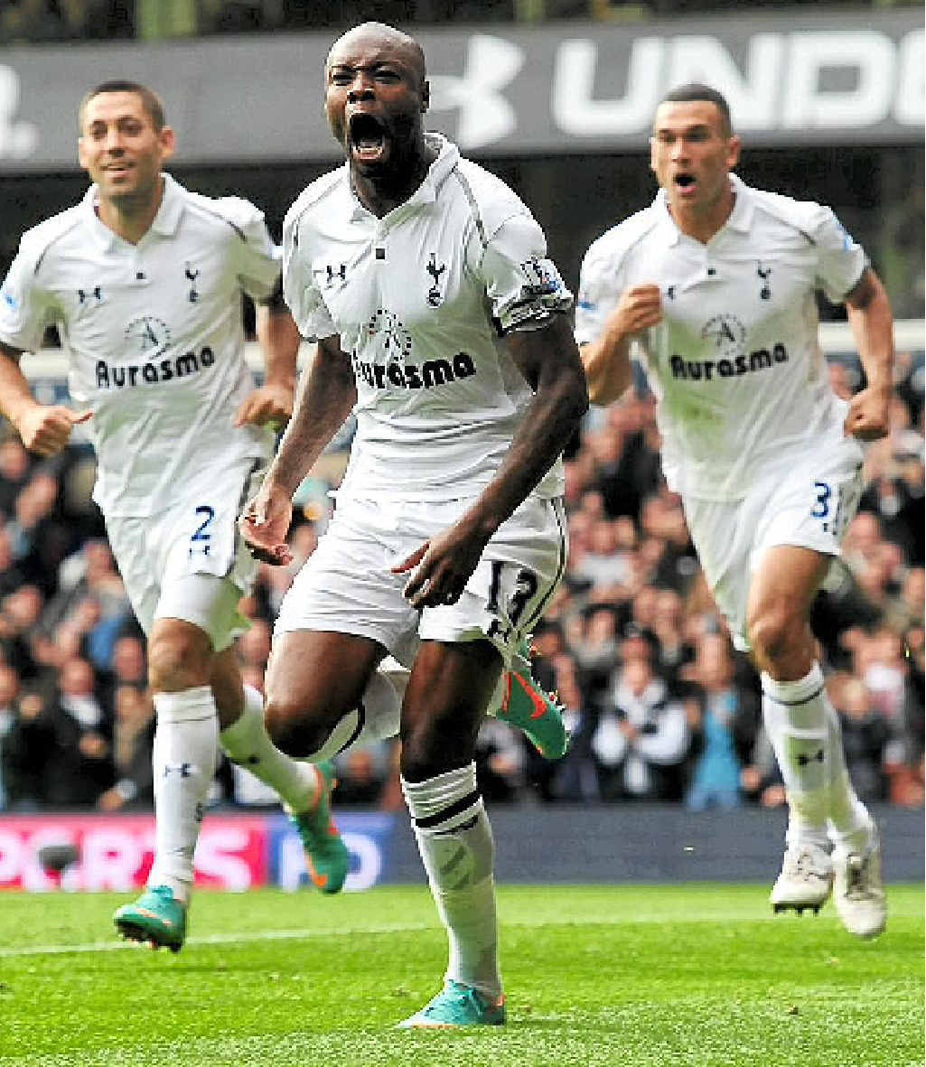 ON THE BOARD: William Gallas, celebrating a goal for Tottenham last year, has enjoyed a distinguished career in the EPL with Chelsea, Arsenal and Spurs. ON THE BOARD: William Gallas, celebrating a goal for Tottenham last year, has enjoyed a distinguished career in the EPL with Chelsea, Arsenal and Spurs.