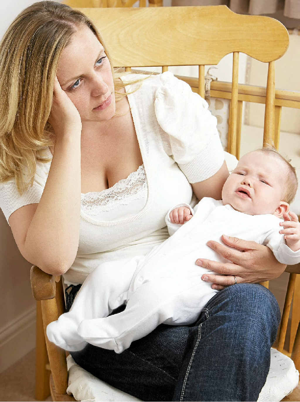 ANXIOUS TIME: New research shows mothers and fathers suffer after the birth of a child. ANXIOUS TIME: New research shows mothers and fathers suffer after the birth of a child.