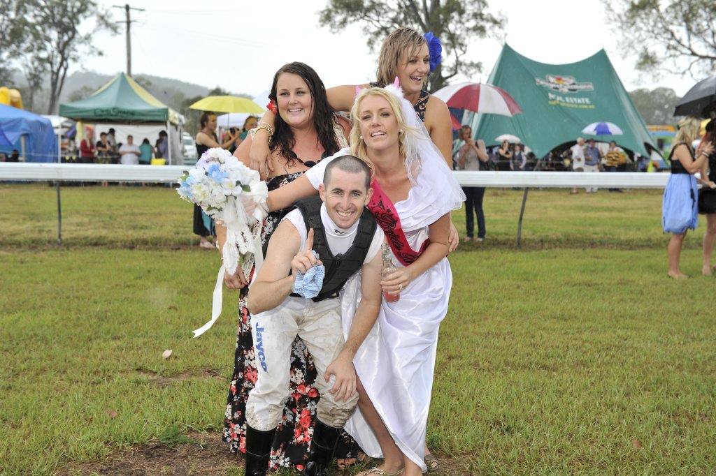 From left at back, Abbi Dalton, Lucy Dalton, Matthew Paget and Sophie Dalton (bride to be) at the Tabulam race day 2012 Photo Mireille Merlet-Shaw / The Northern Star From left at back, Abbi Dalton, Lucy Dalton, Matthew Paget and Sophie Dalton (bride to be) at the Tabulam race day 2012 Photo Mireille Merlet-Shaw / The Northern Star