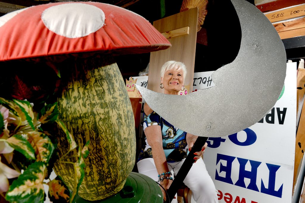 President of the Tweed Theatre Company Coral Kelly is looking for new storage space for all the props they use in their productions.