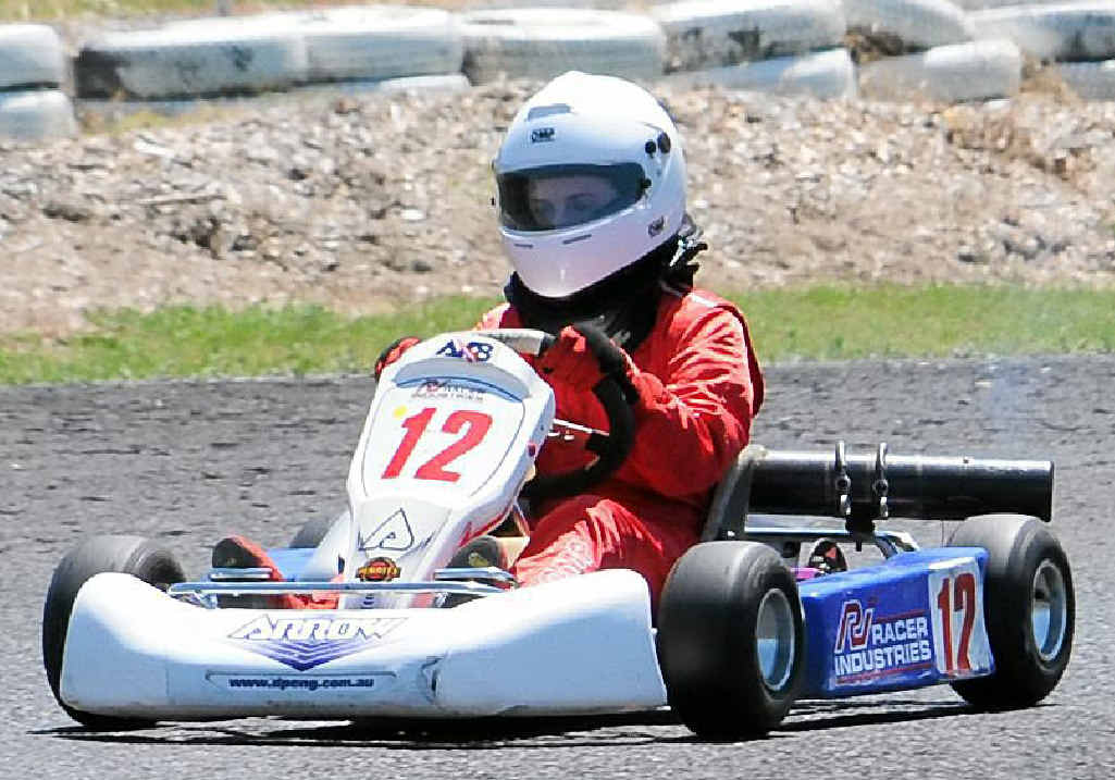 Hannah McLeod makes a flying start to the Rookies event. Hannah McLeod makes a flying start to the Rookies event.