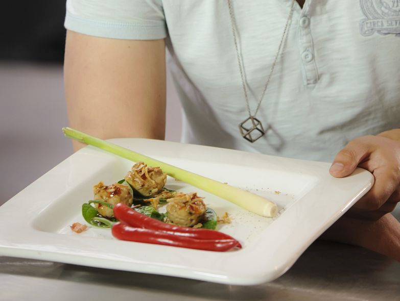 Ramsay Horton’s much-loved family recipe, exotic chicken and pork balls.