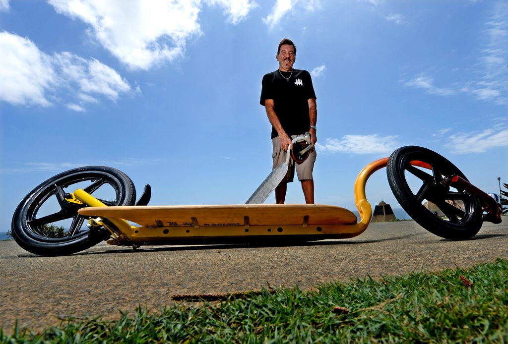 Vanya Seresheff with his new onshore cruiser. Vanya Seresheff with his new onshore cruiser.