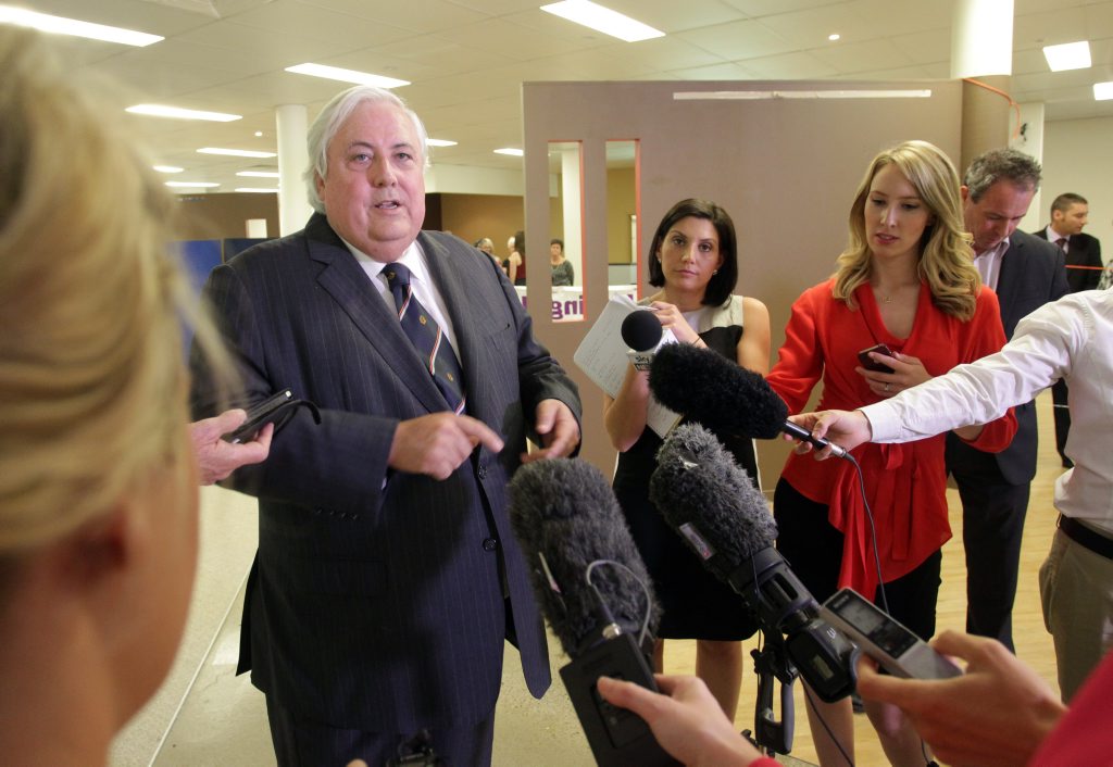 Declaration of the Fairfax vote at the AEC office in Maroochydore. Clive Palmer. Photo: Brett Wortman / Sunshine Coast Daily Declaration of the Fairfax vote at the AEC office in Maroochydore. Clive Palmer. Photo: Brett Wortman / Sunshine Coast Daily