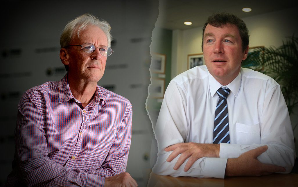 Tweed Mayor Barry Longland and former GM David Keenan. Tweed Mayor Barry Longland and former GM David Keenan.