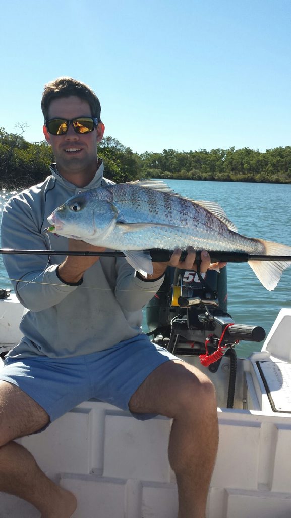 Thomas Hayes with an excellent Toolooa Bends Grunter. Thomas Hayes with an excellent Toolooa Bends Grunter.