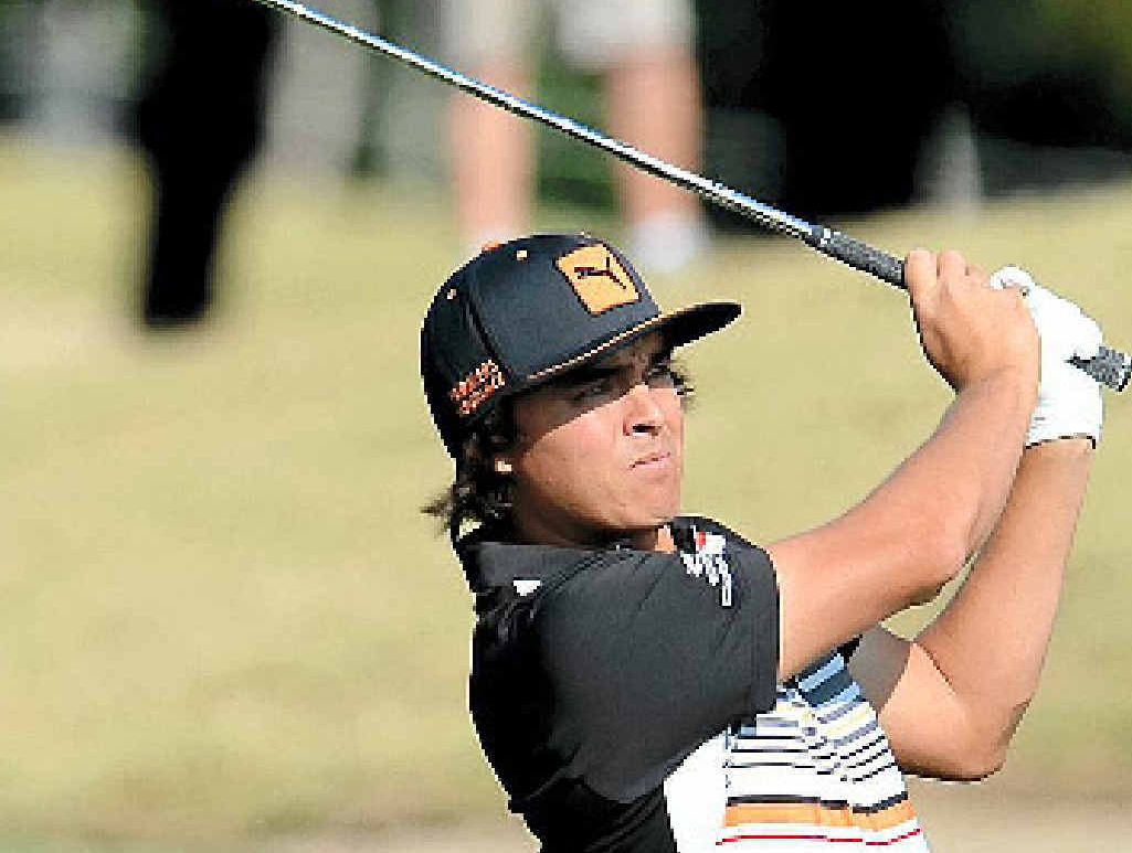 EARLY FORM: American golfer Rickie Fowler leads the field at the Australian PGA Championship at Royal Pines on the Gold Coast which started yesterday. EARLY FORM: American golfer Rickie Fowler leads the field at the Australian PGA Championship at Royal Pines on the Gold Coast which started yesterday.