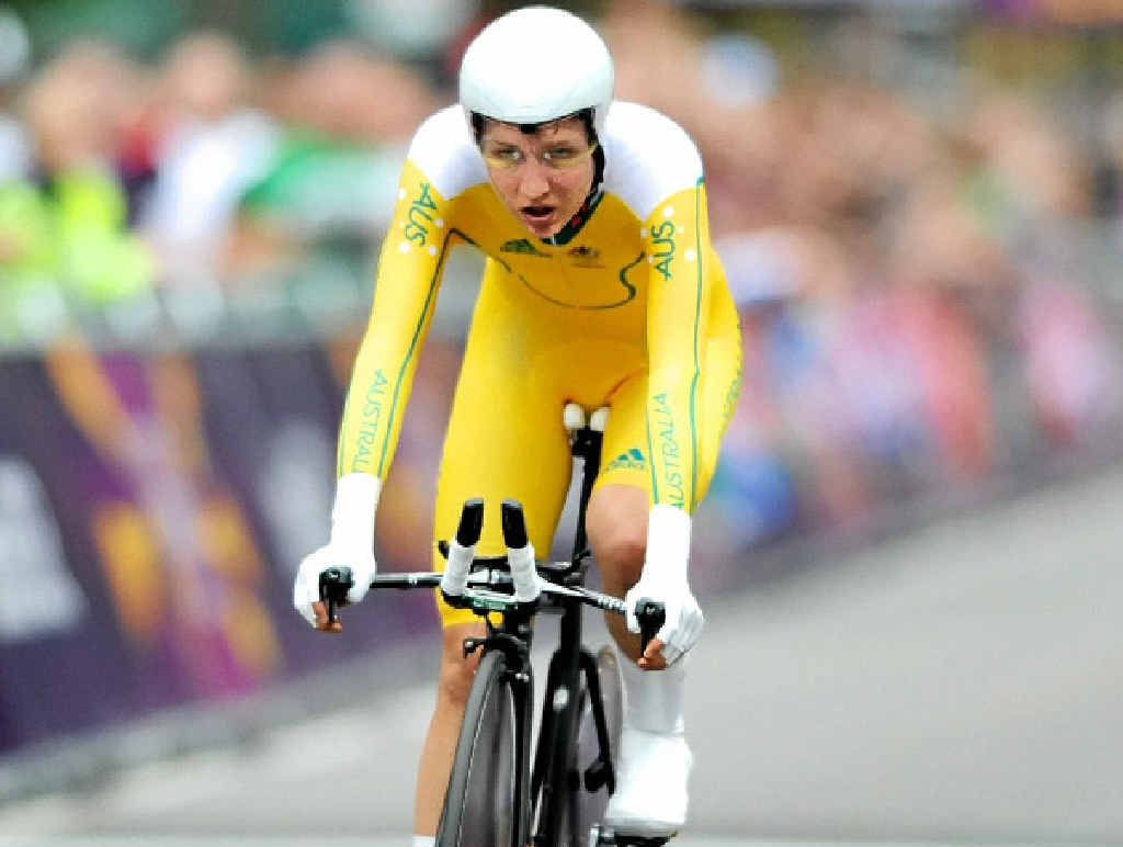 LEARNING CURVE: Australia’s Shara Gillow crosses the finish line in the time trial at last year’s London Olympics. LEARNING CURVE: Australia’s Shara Gillow crosses the finish line in the time trial at last year’s London Olympics.