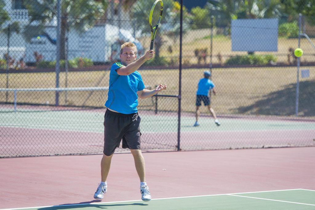 Open men's singles contestant Brendan Warwick. Open men's singles contestant Brendan Warwick.