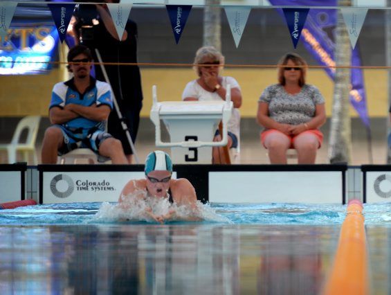 Alanna Bowles and Lieston Pickett at Rockhampton Aquatic Centre Pool. Photo Allan Reinikka / The Morning Bulletin Alanna Bowles and Lieston Pickett at Rockhampton Aquatic Centre Pool. Photo Allan Reinikka / The Morning Bulletin