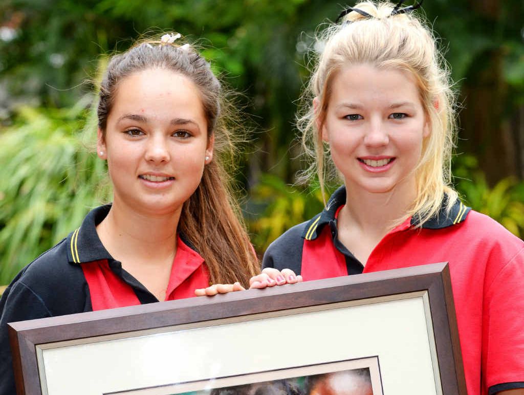 OVERSEAS EFFORT: Rockhampton Grammar School’s Alexandra Barlow and Rielly Stokes. OVERSEAS EFFORT: Rockhampton Grammar School’s Alexandra Barlow and Rielly Stokes.