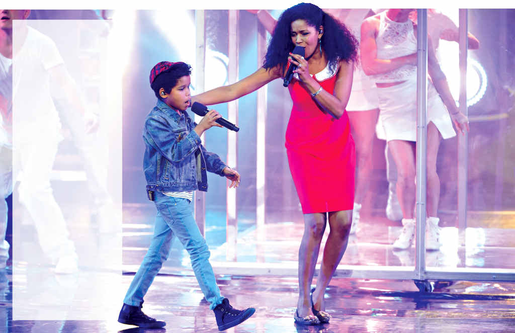 FAMILY AFFAIR: Australia’s Got Talent finalist Dean Brady, 10, performs with his mum Trevelyn. FAMILY AFFAIR: Australia’s Got Talent finalist Dean Brady, 10, performs with his mum Trevelyn.