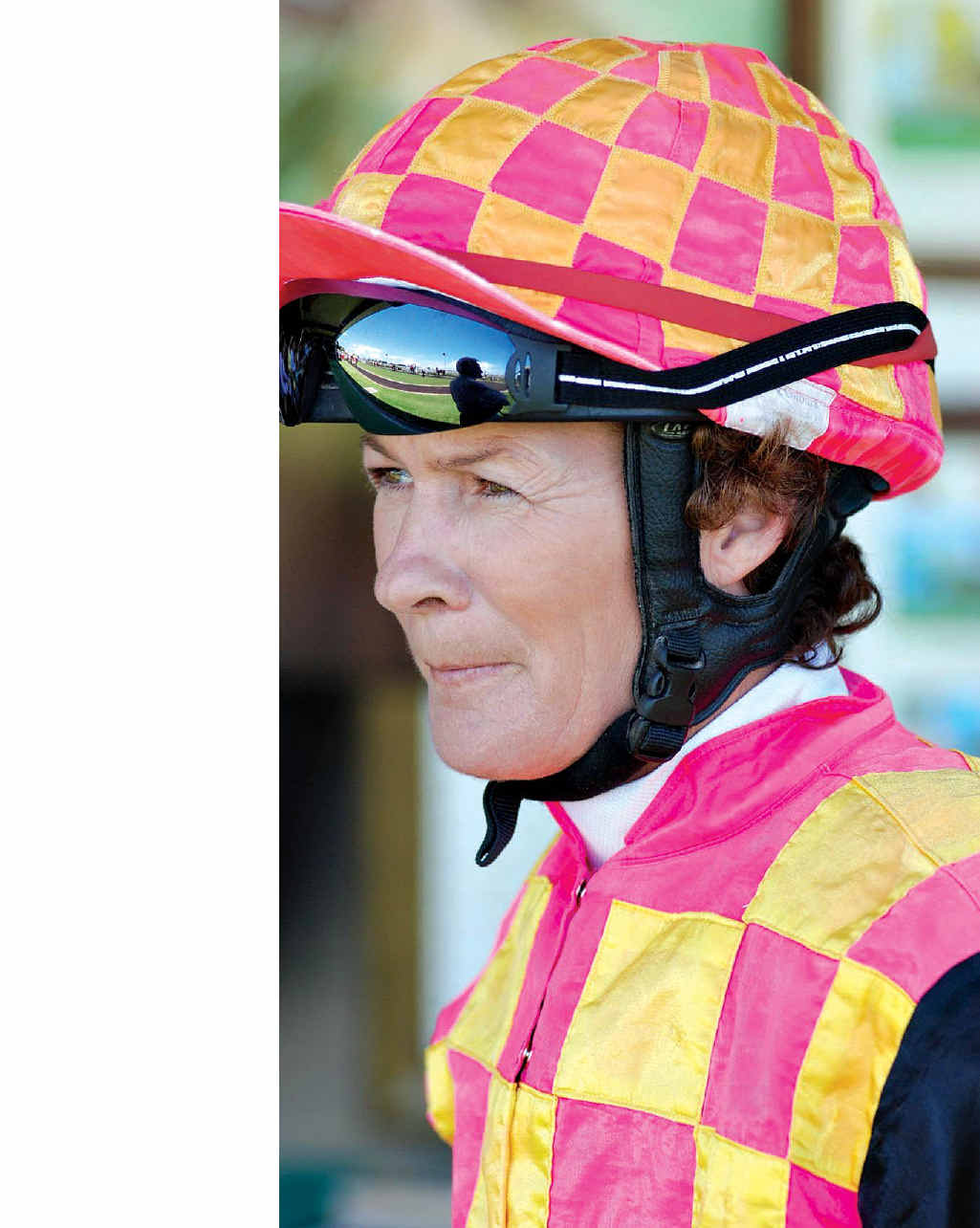 Jockey Desiree Gill was known for her generous spirit. Jockey Desiree Gill was known for her generous spirit.