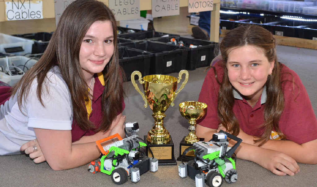 Gympie State High School students Maddison Jeffery and Sarah Robinson are taking engineering to a new level. Gympie State High School students Maddison Jeffery and Sarah Robinson are taking engineering to a new level.