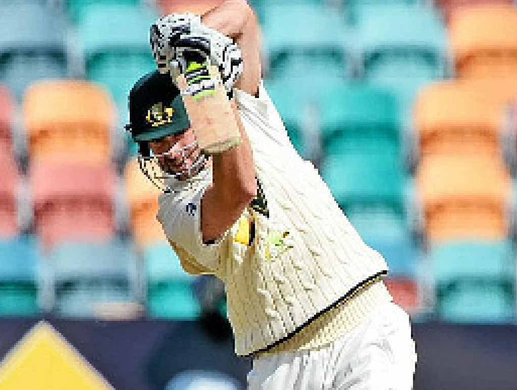 ASHES HOPEFUL: Alex Doolan drives a ball to the boundary against England while playing for Australia A in Hobart last week. ASHES HOPEFUL: Alex Doolan drives a ball to the boundary against England while playing for Australia A in Hobart last week.