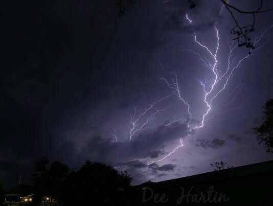 Dee Hartin took this photo of the thunderstorm at Casino on Tuesday, November 12. Dee Hartin took this photo of the thunderstorm at Casino on Tuesday, November 12.