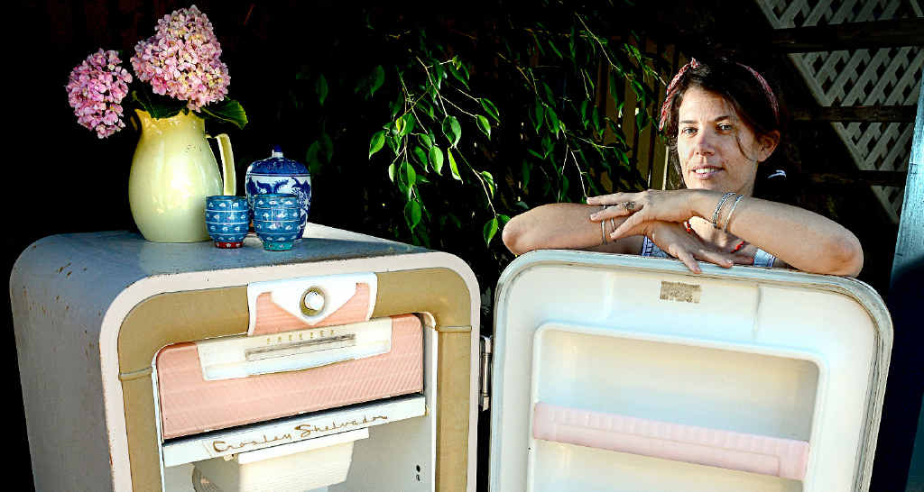 COOL THING: Hannah Robertson, of Lismore, is selling this ‘cool’ retro fridge today for Secondhand Saturday. COOL THING: Hannah Robertson, of Lismore, is selling this ‘cool’ retro fridge today for Secondhand Saturday.
