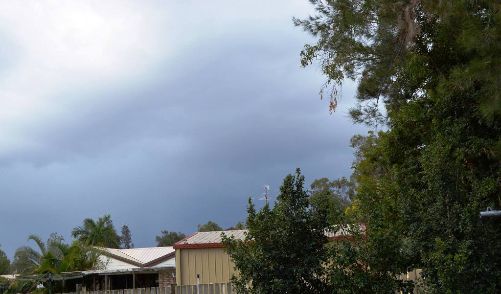 This picture was taken at Gracemere by Cherith Weis of the rain clouds on November 14 This picture was taken at Gracemere by Cherith Weis of the rain clouds on November 14