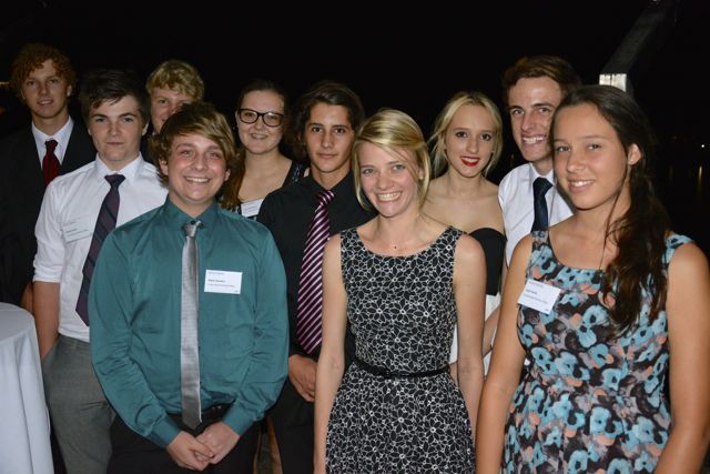 Jessica Watson with students from Coolum Beach Christian College who were inspired by her talk. Jessica Watson with students from Coolum Beach Christian College who were inspired by her talk.