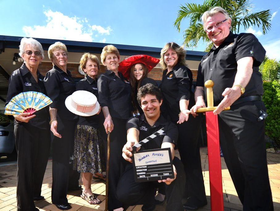 COME JOIN US: Colleen Mullins, Pauleen Bambling, Gayle Young, Alexis Black Jodie Black, Robert Black and secretary Peter White are looking for more volunteers to join Friends of the Theatre.