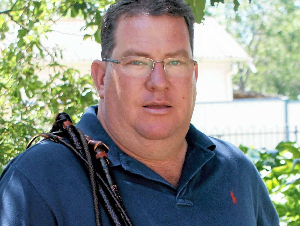 LOCAL CRAFTSMANSHIP: Queensland Member for Wright Scott Buchholz with his two Warwick Whips. LOCAL CRAFTSMANSHIP: Queensland Member for Wright Scott Buchholz with his two Warwick Whips.