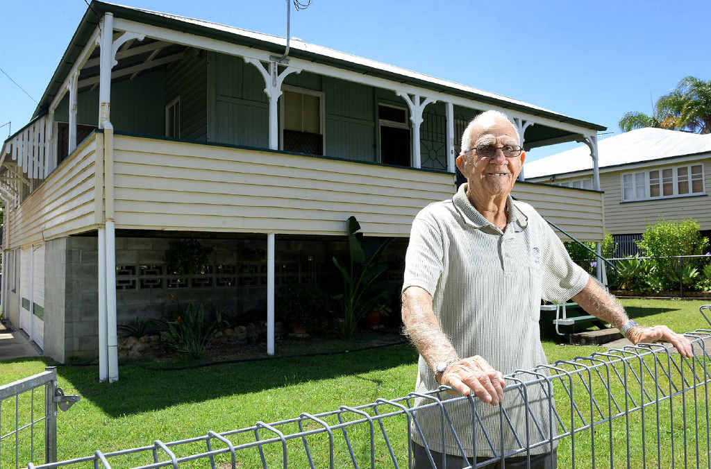 FAMILY HISTORY: Ken Smith outside the house he was born in nearly 90 years ago. Ken still lives in the same One Mile home. FAMILY HISTORY: Ken Smith outside the house he was born in nearly 90 years ago. Ken still lives in the same One Mile home.