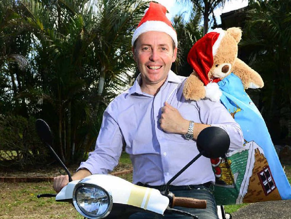 TOOT TOOT: Ipswich West MP Sean Choat will be riding in the annual Ulysses Motorcycle Club Toy Run. TOOT TOOT: Ipswich West MP Sean Choat will be riding in the annual Ulysses Motorcycle Club Toy Run.