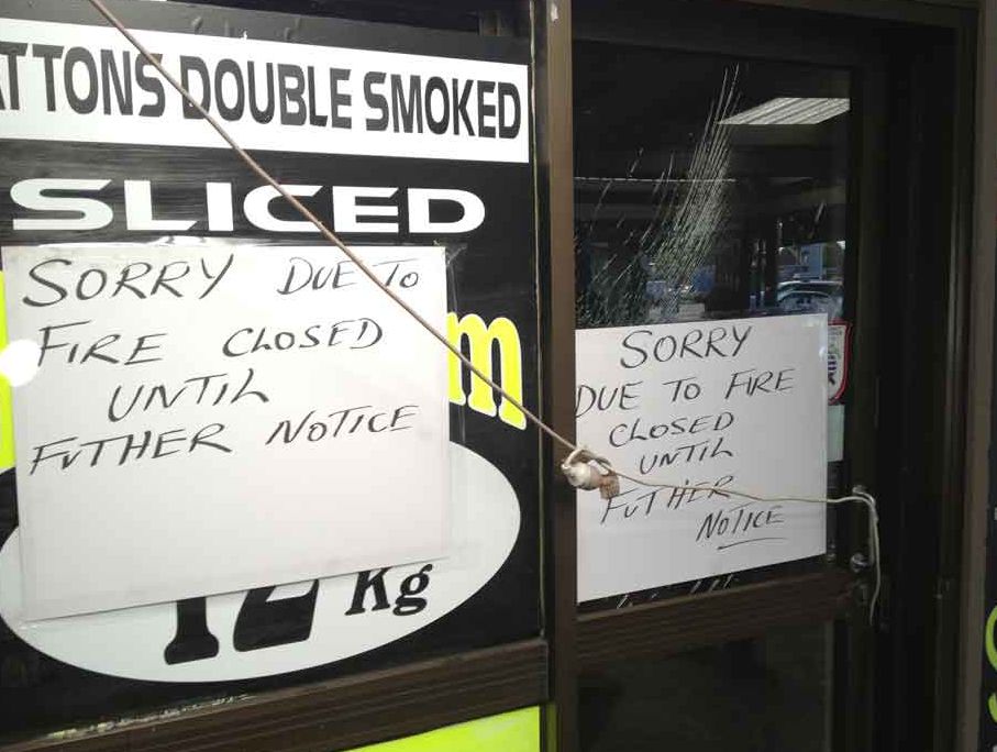 Patton's Discount Meats is closed this morning due to fire overnight. Patton's Discount Meats is closed this morning due to fire overnight.