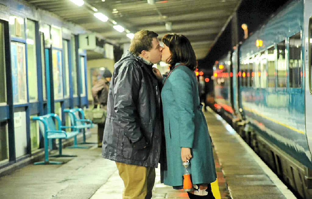 FEEL-GOOD STORY: James Corden and Alexandra Roach in a scene from the movie One Chance. FEEL-GOOD STORY: James Corden and Alexandra Roach in a scene from the movie One Chance.