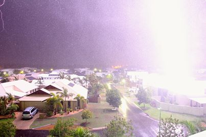Matt Whitecross took this stunning photo of a lightning strike hitting at extreme close range. Matt Whitecross took this stunning photo of a lightning strike hitting at extreme close range.
