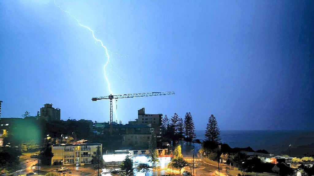Lightning storm in the early hours of yesterday morning captured at Kings Beach, Caloundra. Lightning storm in the early hours of yesterday morning captured at Kings Beach, Caloundra.
