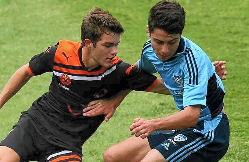 ROARING SUCCESS: Stanthorpe product Patrick Theodore (left) is the second-youngest player to make his debut for the Brisbane Roar. ROARING SUCCESS: Stanthorpe product Patrick Theodore (left) is the second-youngest player to make his debut for the Brisbane Roar.