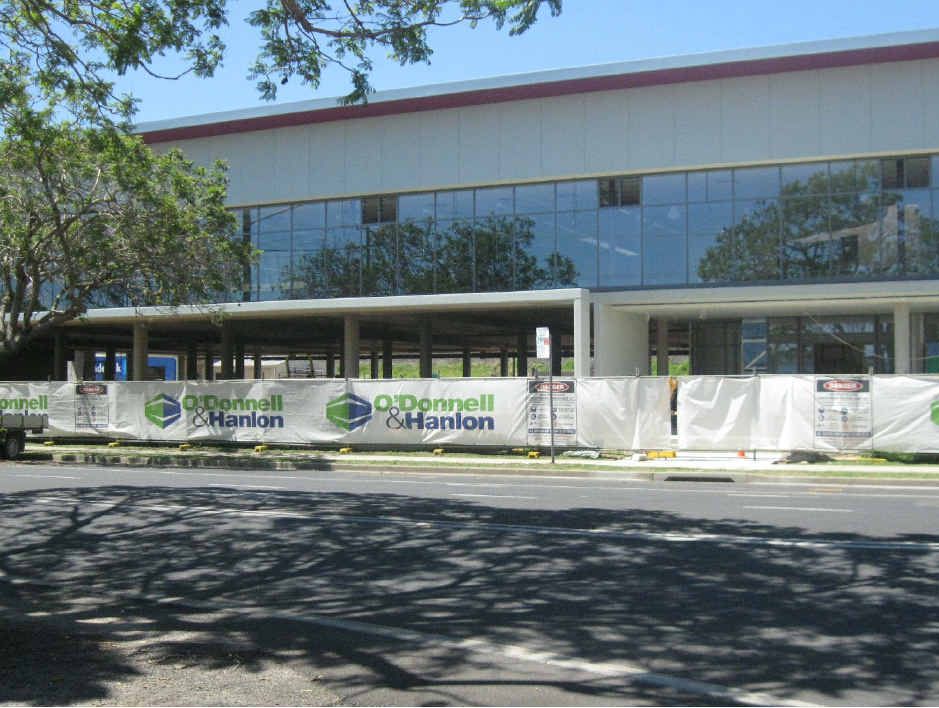 BETTER GENERAL FACILITIES: The new Grafton Library is under construction.