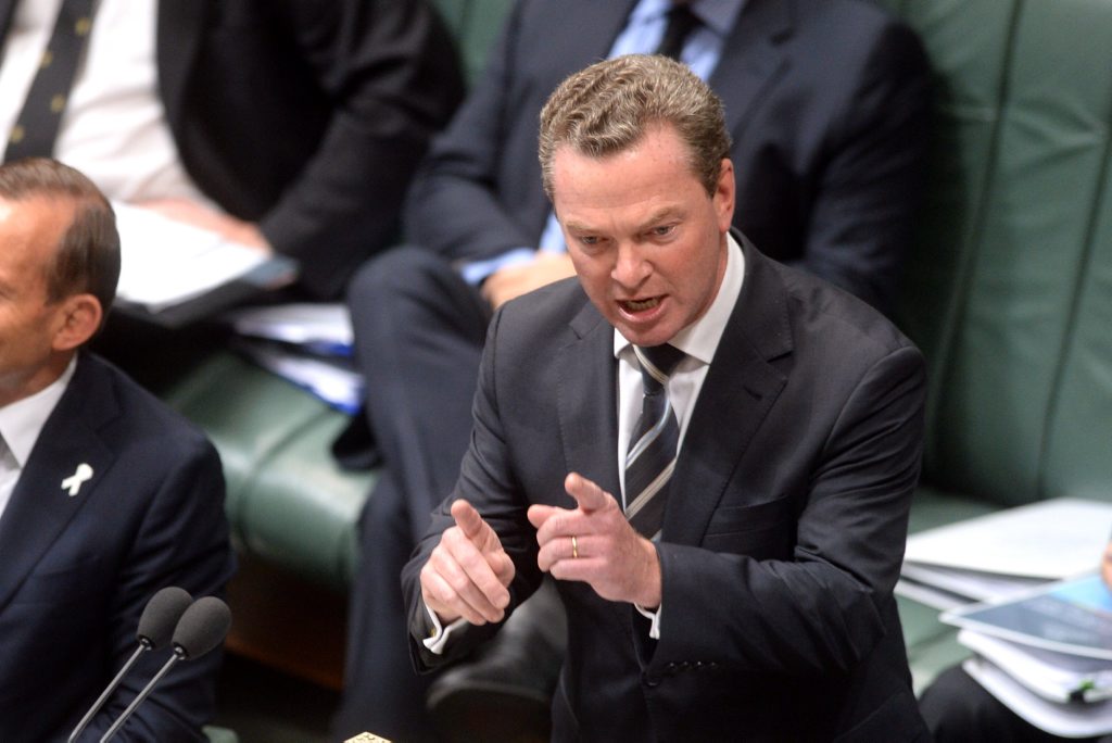 Education Minster Christopher Pyne Education Minster Christopher Pyne