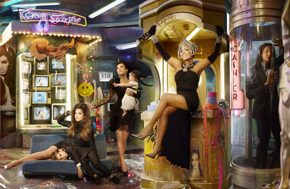 David LaChapelle's Kardashians card David LaChapelle's Kardashians card