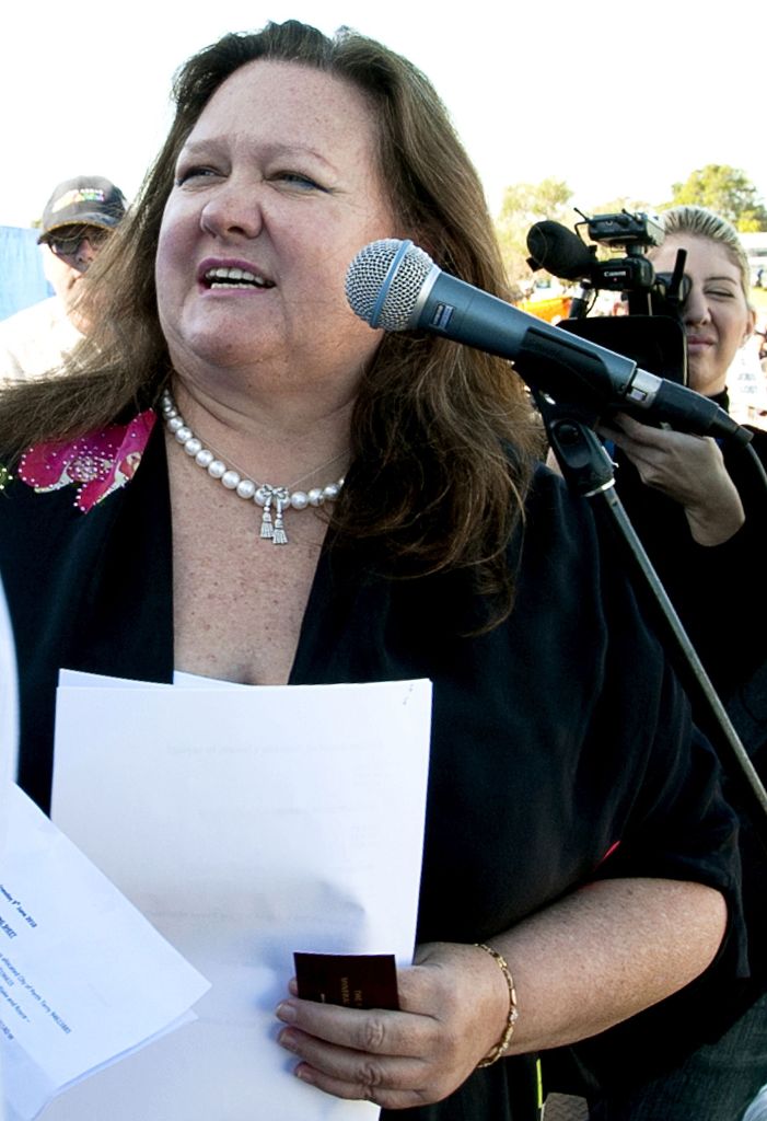 Gina Rinehart AAP Gina Rinehart AAP
