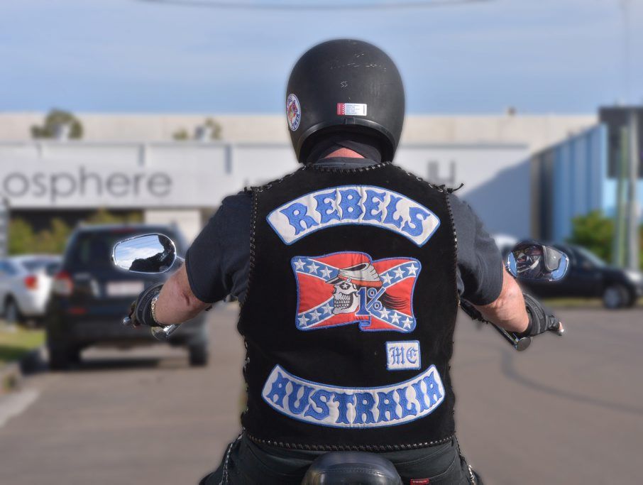 Rebels motorcycle member. Photo: John McCutcheon / Sunshine Coast Daily Rebels motorcycle member. Photo: John McCutcheon / Sunshine Coast Daily