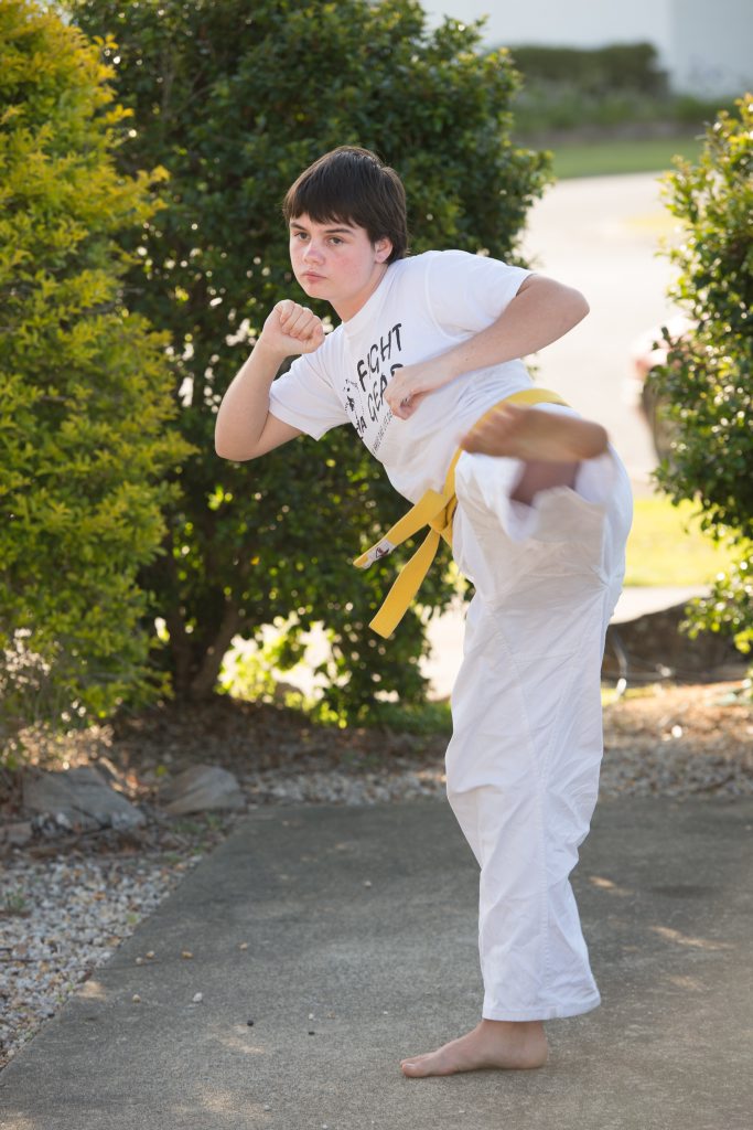 Tae Kwon Do student Crystal Trost.