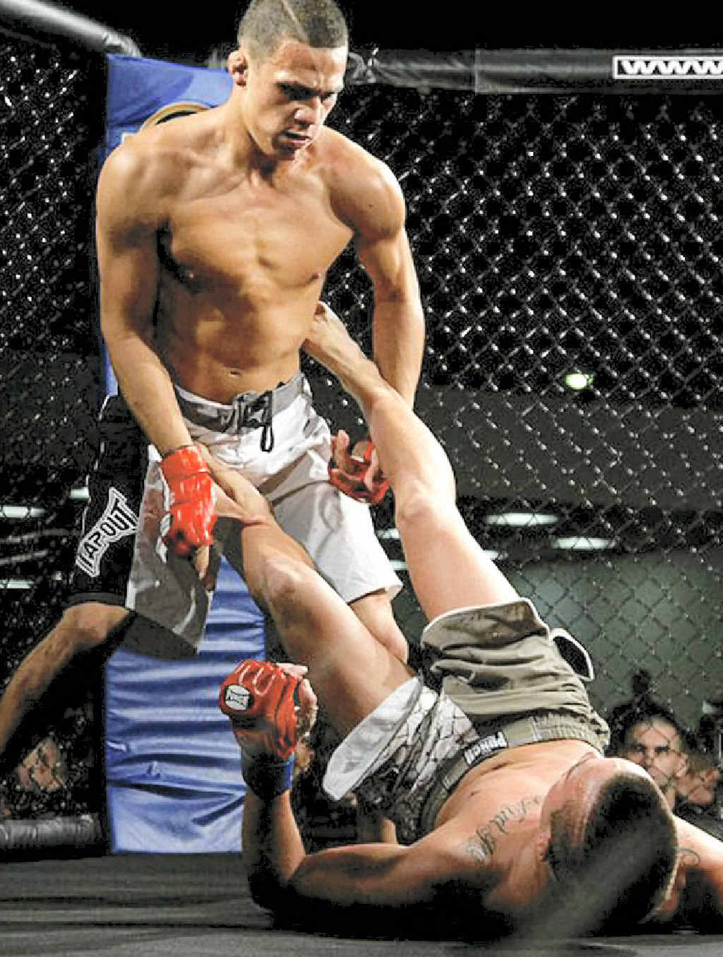 The Coast’s Tyler Manawaroa gets the better of Jordan Ngawiti. The Coast’s Tyler Manawaroa gets the better of Jordan Ngawiti.