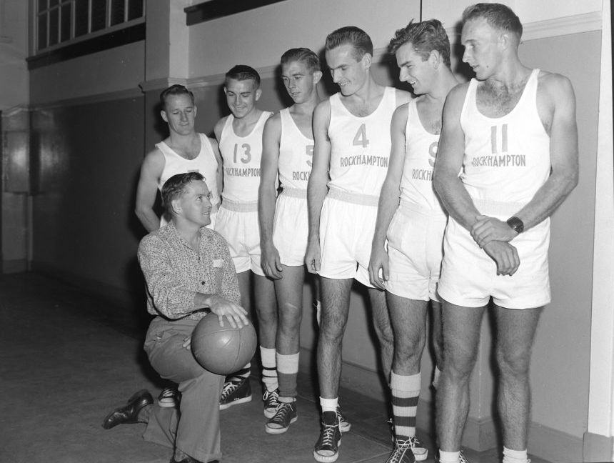 Historic: Rockhampton A5606 - Rockhampton Basketball Team - . Photo: The Morning Bulletin Archives Circa 1961 Historic: Rockhampton A5606 - Rockhampton Basketball Team - . Photo: The Morning Bulletin Archives Circa 1961