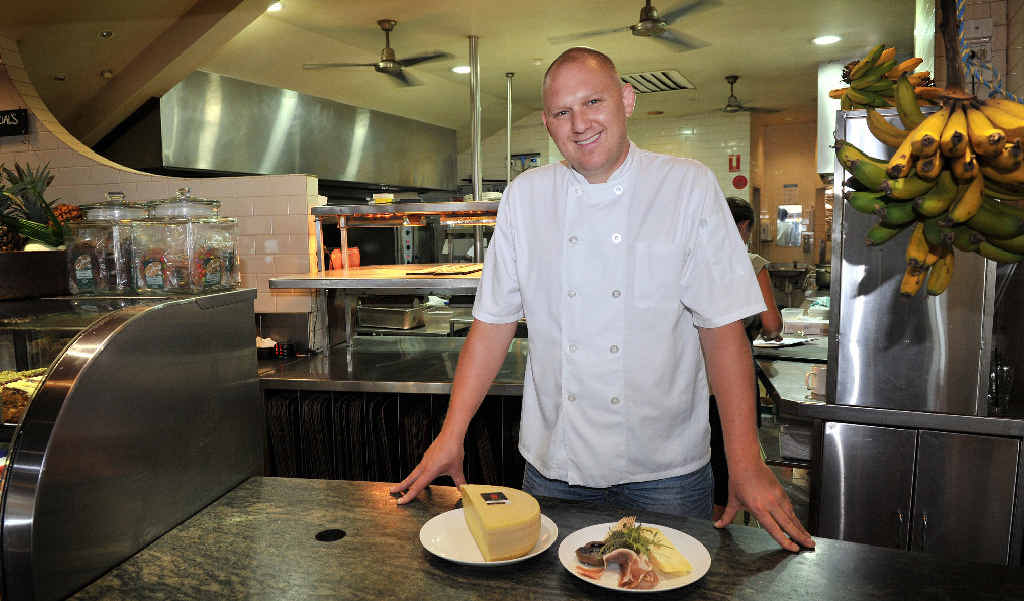 FULL PLATE: Monty Koludrovic, chef at the Beach Hotel in Byron. FULL PLATE: Monty Koludrovic, chef at the Beach Hotel in Byron.