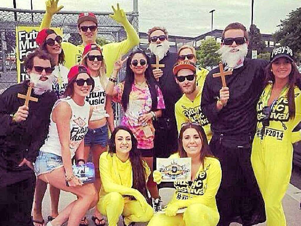 EX-COMMUNICATED: Daniel Woodhead claims he and three friends were kicked out of Stereosonic in Melbourne for their priest costumes. EX-COMMUNICATED: Daniel Woodhead claims he and three friends were kicked out of Stereosonic in Melbourne for their priest costumes.