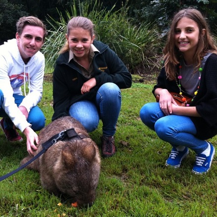 Bailey 'Bazz' Lancaster with Bindi Irwin. Bailey 'Bazz' Lancaster with Bindi Irwin.
