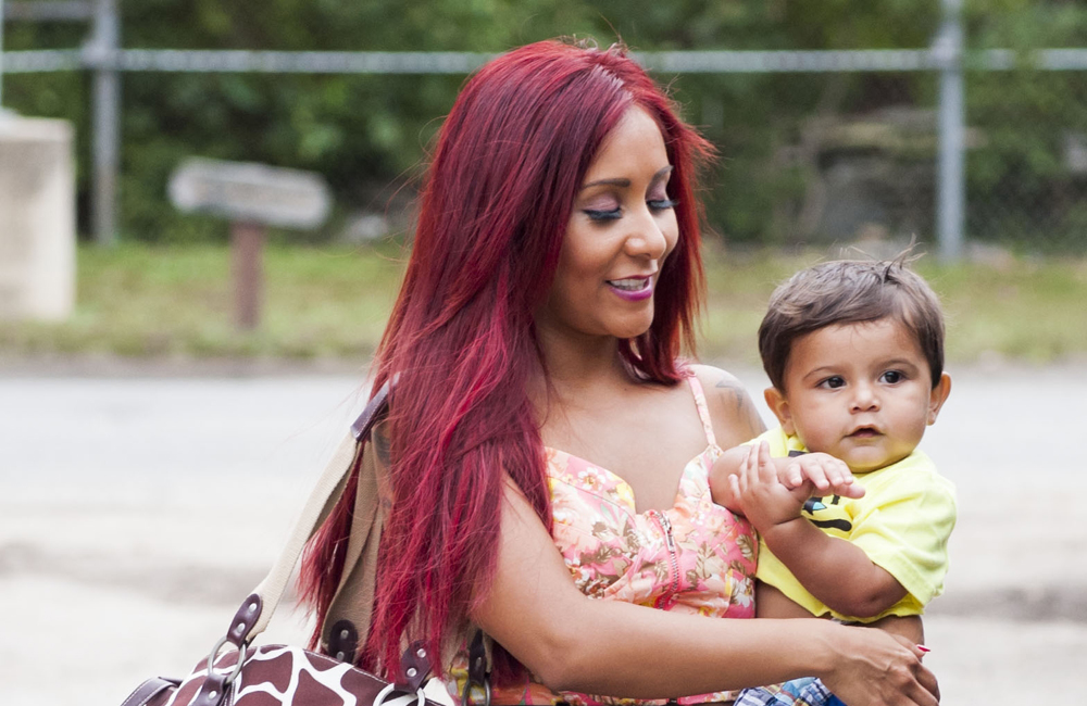 Snooki with son Lorenzo. Snooki with son Lorenzo.